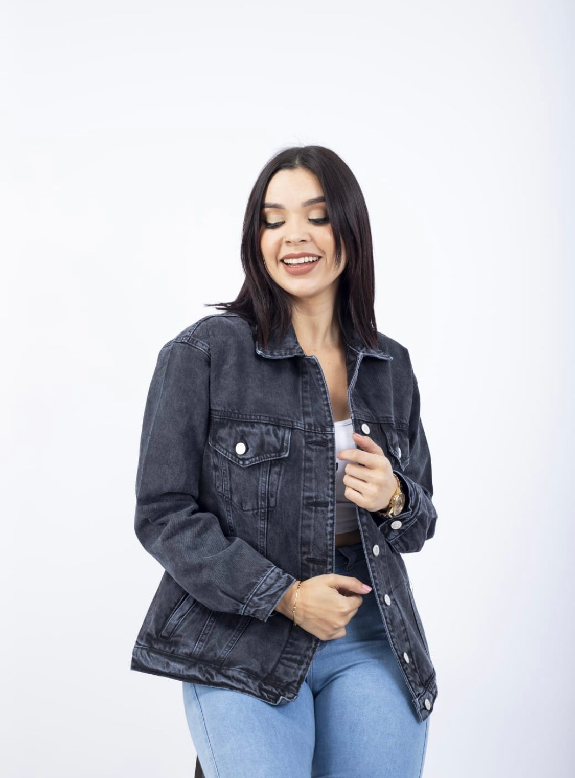 Casaca Jean Oversize Clásica